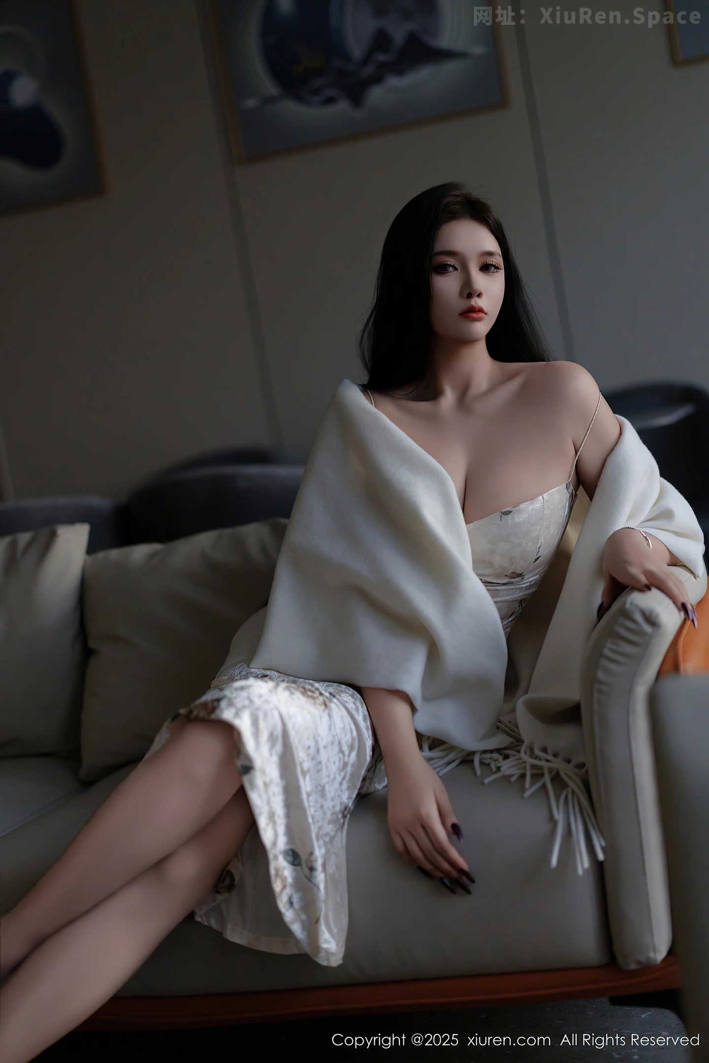 图片[5]-[XiuRen秀人网] VOL.9899 模特娜比脱连衣短裙露性感蓝色内衣配超薄肉丝秀凹凸身材诱惑写真81P-秀人网官方网站